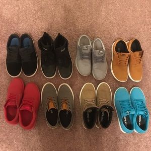 Various supra shoes